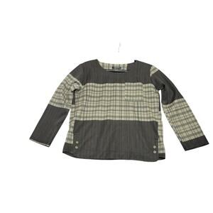 Loveudear plaid full sleeves top L